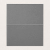 Einfaches Graudesign - Platzkarte (Innenseite Aufgefaltet)