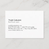 Einfaches (graues) / House-Logo Visitenkarte (Rückseite)