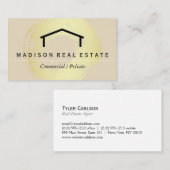 Einfaches (graues) / House-Logo Visitenkarte (Vorne/Hinten)