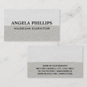 Einfaches graues Muster Visitenkarte (Vorne/Hinten)