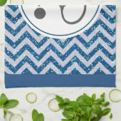 Einfaches graues PflegeStethoskop mit rotem Herzen Geschirrtuch (Gefaltet)