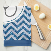 Einfaches graues PflegeStethoskop mit rotem Herzen Geschirrtuch (Viertel Falte)