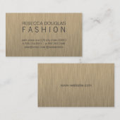 Einfaches Grid-Text (Edelstahl) Visitenkarte (Vorne/Hinten)