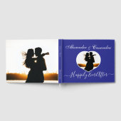 Einfaches griechisches Royal Blue, elegant, Foto W Gästebuch (Voll)