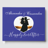 Einfaches griechisches Royal Blue, elegant, Foto W Gästebuch (Vorderseite)