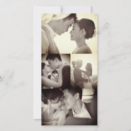 Einfaches großes doppeltes Glück chinesisches Hoch Dankeskarte (Rückseite)