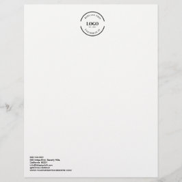 Einfaches, großes Firmenlogo anpassbar Briefbogen