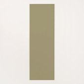 Einfaches grünes Blattmuster auf Beige Yogamatte (Rückseite)