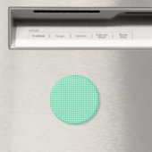 Einfaches, grünes, geometrisches Muster Magnet (In Situ (Geschirrspüler))