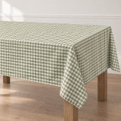 Einfaches grünes Gingham-Muster Tischdecke