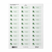 Einfaches grünes minimalistisches Kleeblatt  (Vorne)