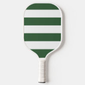 Einfaches, grünes, minimalistisches, monogrammiert pickleball schläger (Rückseite)