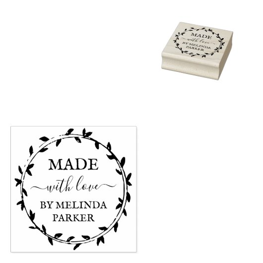 Einfaches Grünhaus aus Liebe Gummistempel (Stempel)