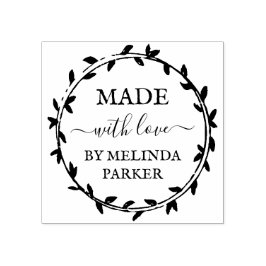 Einfaches Grünhaus aus Liebe Gummistempel