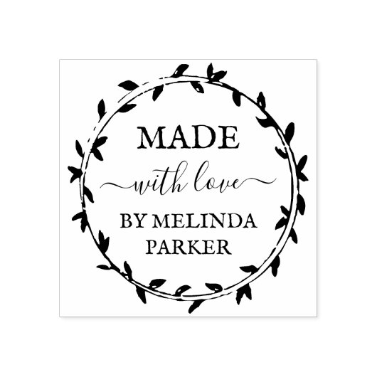 Einfaches Grünhaus aus Liebe Gummistempel (Prägung)