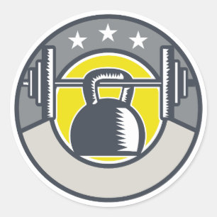 Einfaches Gym / Fitness-Sticker keine Ausreden Runder Aufkleber