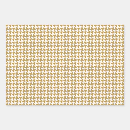 Einfaches Hahnentrittmuster Azteken Geschenkpapier Set (Vorderseite)