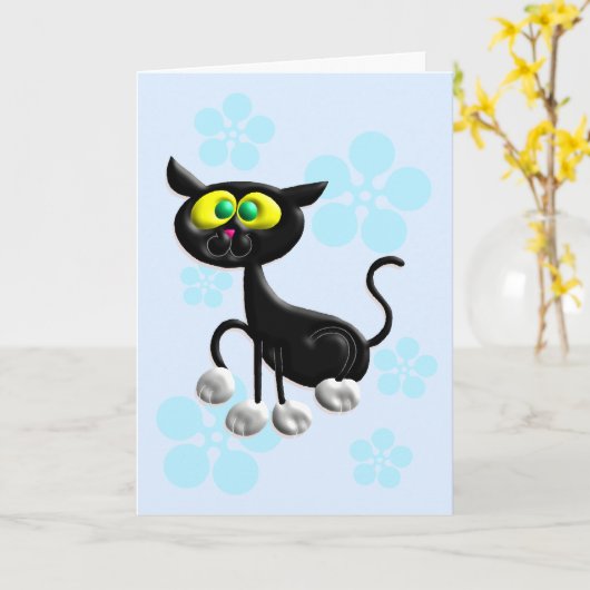 Einfaches hallo karte (Gelbe Blume)