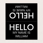 Einfaches hallo-Thema Visitenkarten (Außenseite Aufgefaltet)