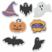 Einfaches Halloween Aufkleber (Vorderseite)
