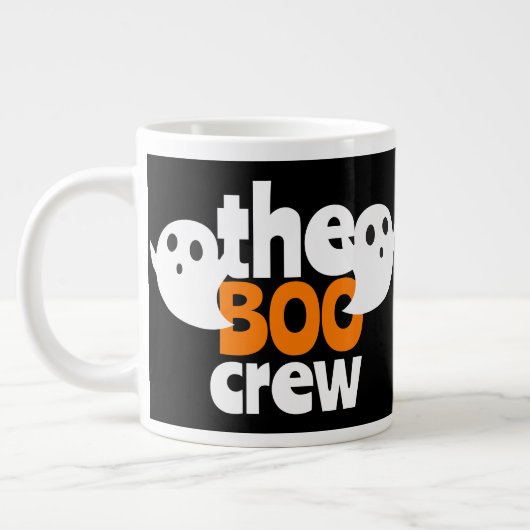 Einfaches Halloween-Crew-Gespenst Jumbo-Tasse (Links)