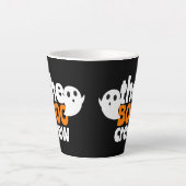Einfaches Halloween-Crew-Gespenst Milchtasse (Vorderseite)