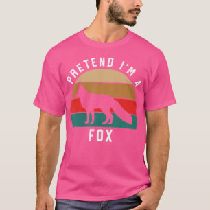 Einfaches Halloween für Fox Lover, so als wäre ich T-Shirt