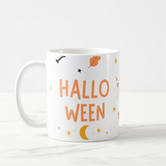 Einfaches Halloween-Geschenk, Halloween 2025 Kaffeetasse (Links)