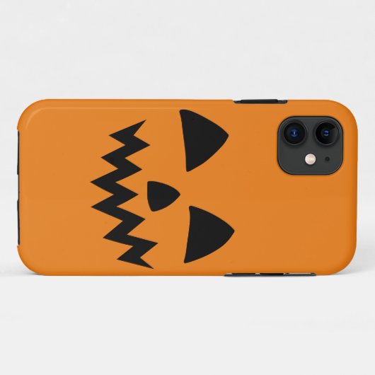 Einfaches Halloween-Kürbisgesichtsgeister beängsti Case-Mate iPhone Hülle (Rückseite (Horizontal))