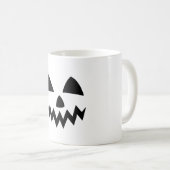 Einfaches Halloween-Kürbisgesichtsgeister beängsti Kaffeetasse (VorderseiteRechts)
