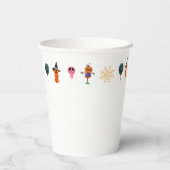 Einfaches Halloween-Kürbisgesichtsgeister beängsti Pappbecher (Rückseite)