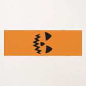 Einfaches Halloween-Kürbisgesichtsgeister beängsti Yogamatte (Vorderseite (Horizontal))