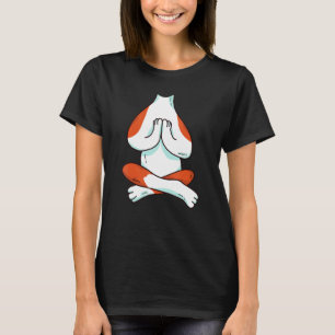 Einfaches Halloween-Meditations-Yoga-Beagle-Hund-K T-Shirt