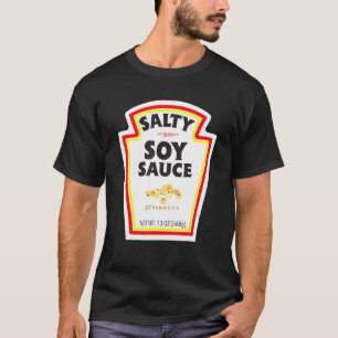 Einfaches Halloween-Paar-Kostüm Salte Sojasauce Bo T-Shirt