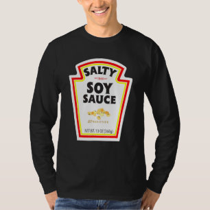 Einfaches Halloween-Paar-Kostüm Salzig Sojasauce B T-Shirt