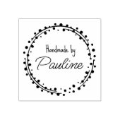 Einfaches handgefertigtes Logo Gummistempel (Prägung)