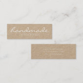 Einfaches handgemachtes Handwerk Kraftpapiers Mini Visitenkarte (Vorne/Hinten)