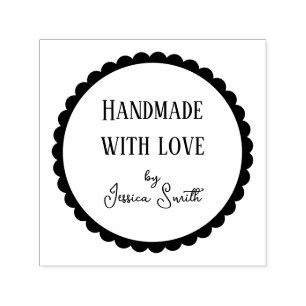 Einfaches Handgemachtes mit Liebe Handwerk Permastempel