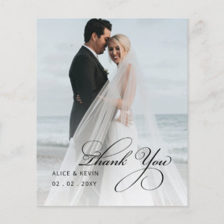 Einfaches handgeschriebenes Foto Hochzeit Vielen D