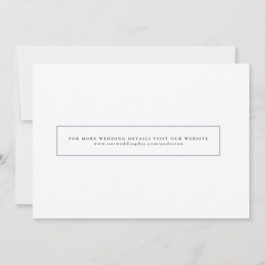 Einfaches handgeschriebenes Save the Date horizont (Rückseite)