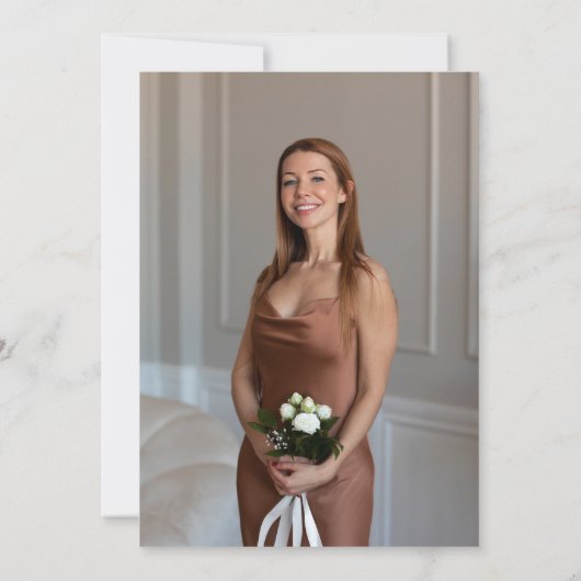 Einfaches handgeschriebenes Skript Elegantes rosa Einladung (Rückseite)