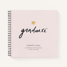 Einfaches handgeschriebenes Skript Rosa Foto Absch Notizblock