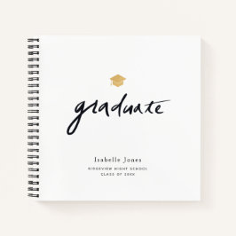 Einfaches handgeschriebenes Skript White Foto Absc Notizblock