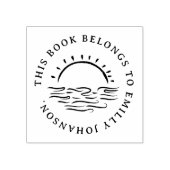 Einfaches handgezeichnet Sunset Custom Book Gummistempel (Prägung)