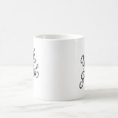 Einfaches Handlettering erschließt das volle Poten Kaffeetasse (Mittel)