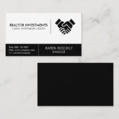 Einfaches Handshake Realtor Visitenkarte (Vorne/Hinten)