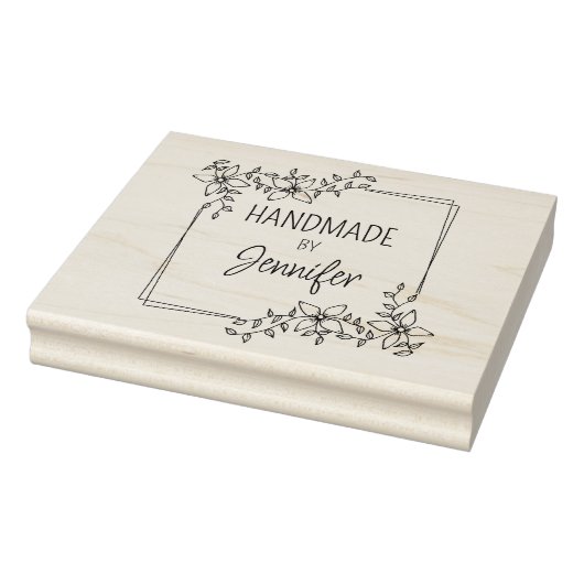 Einfaches Handwerk, florales Geschäft Gummistempel (Stempel)