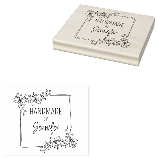 Einfaches Handwerk, florales Geschäft Gummistempel (Stempel)