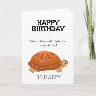 Einfaches Happy Birthday Karten-Design Karte