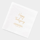 Einfaches Happy Thanksgiving Dinner Servietten Mit Folie (Links)